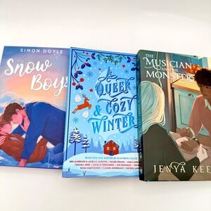 3 RAINBOW CRATE BOOK BOX LGBTQ Snow Boys Musician & the Monster Queer & Cozy NEW